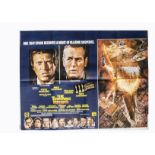 Towering Inferno (1974) UK Quad poster, this being the first release poster with added Oscars