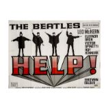 The Beatles / Help UK Quad Poster, original first release UK Quad Poster for 'Help' - rolled with