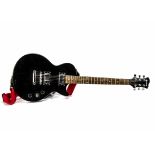 Electric Guitar / amplifier, an electric guitar stamped Marshall (made in Vietnam) coloured black in