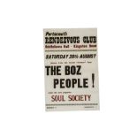 The Boz People / Boz Burrell Concert Poster, Poster for a gig at the Rendezvous Club, Oddfellows