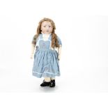 A reproduction Kämmer & Reinhardt 109 Elise character doll by Carol Ann Stanton, with auburn wig,