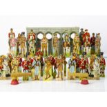 A chromolithographic military shooting game, thirty-six cut out soldiers, mounted and foot,