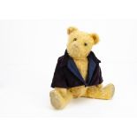 'Tug' an Alpha Farnell teddy bear 1930-40s, with golden mohair, clear and black glass eyes with