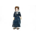 An Armand Marseille 390n child doll, with brown sleeping eyes, brown mohair wig, jointed composition