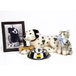 A Steiff limited edition of Margarette Steiff's Dalmatian, with photograph, 73 of 1880, 2005; a