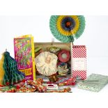 Vintage Christmas decorations, a Hovells Cracker Bomb; a box of Hovells Miniature Crackers; an