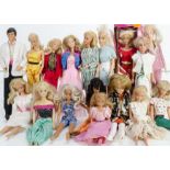 Various teenage fashion dolls, including four Sindy dolls, various 1980s Barbie, Tressy, Anna the