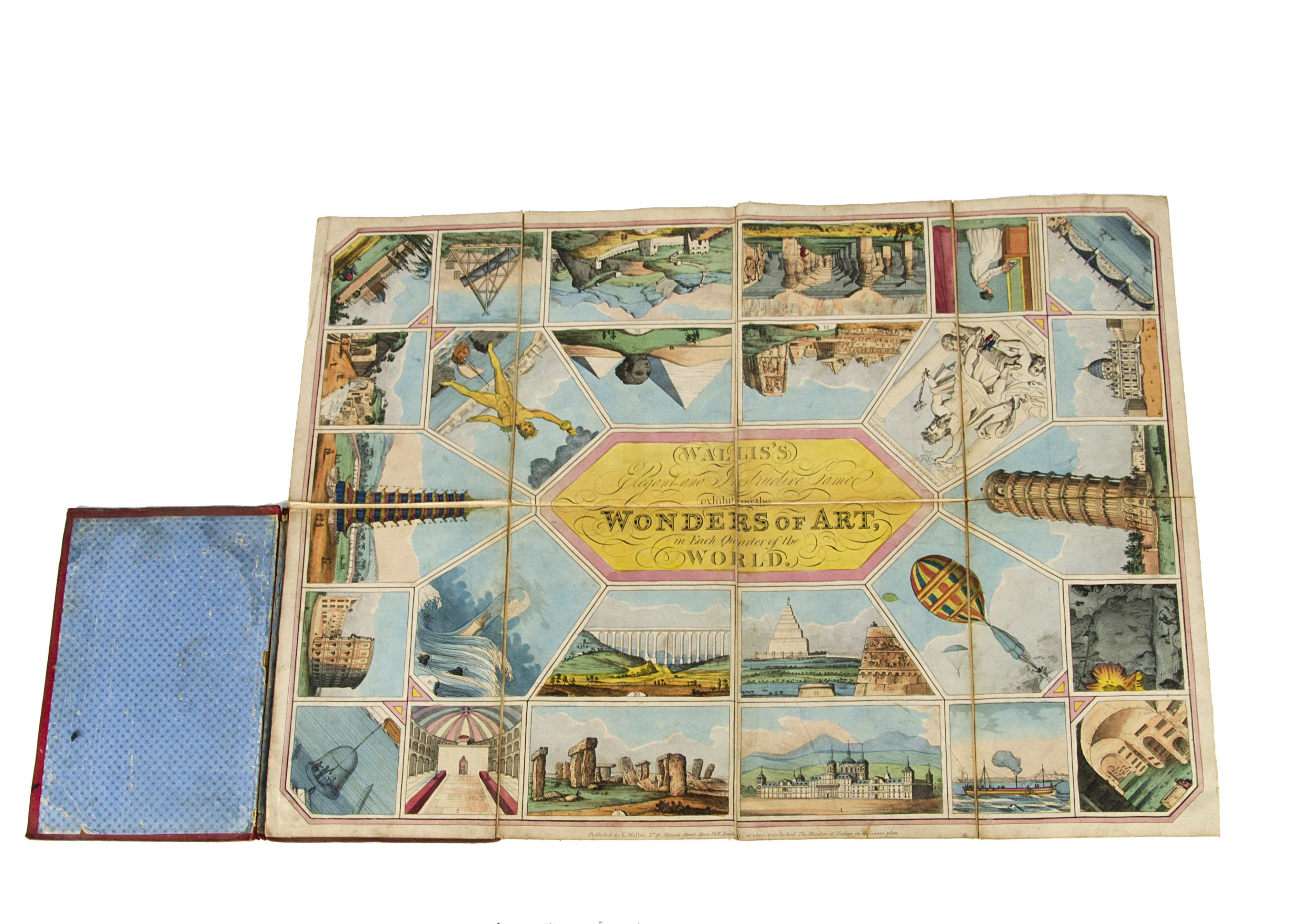 A 19th century Wallis's Elegant and Instructive Game exhibiting the Wonders of Art in each Quarter