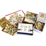 Dissected wooden Puzzles, a map of Ireland with story to reverse; a map of England and Wales, with