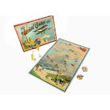 A Bing Series The Aerial Contest board game circa 1912, three-fold chromolithographic board