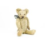 'Scruff' an early British teddy bear circa 1915, probably Teddy Toy Company with light golden