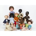 A quantity of vinyl head dolls, including Ideal Corps Play N Jane; two Pedigree Kate Greenaway