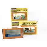 Tri-ang Jennys Home modula dolls' house, JR.103 and R.104, in original boxes with some furniture