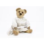 'Chadwick' a small Chad Valley teddy bear 1930s, with golden mohair, orange and black glass eyes,