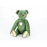 A Steiff limited edition green Teddy Bear 1908, 193 of 3000, in original box with certificate, 2005