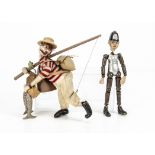 A Bucherer Saba Policeman, with composition helmeted head, hands and boots, metal articulated