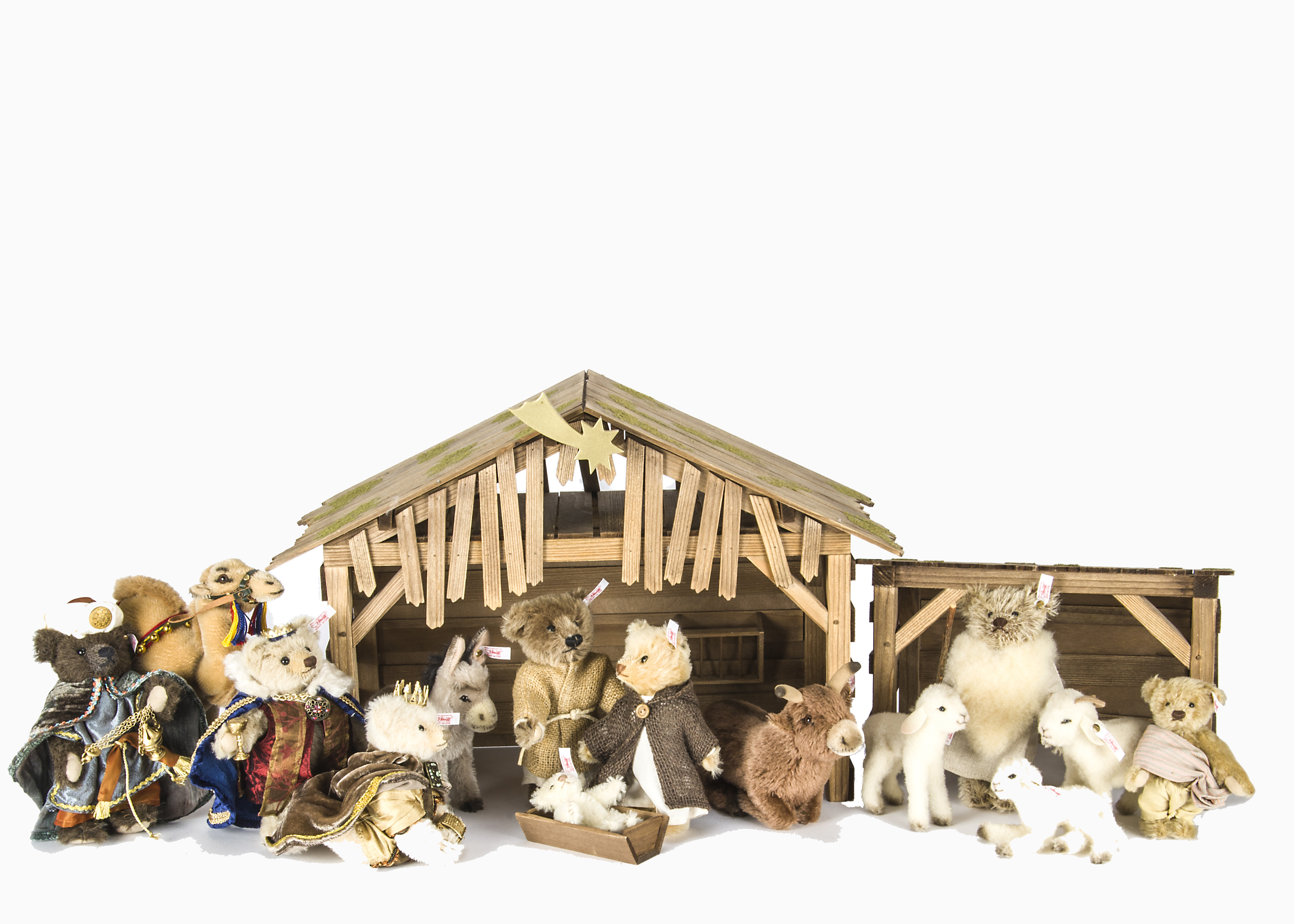 Steiff limited edition Nativity Sets 2005 to 2007, The Holy Family 74 of 1000, 2005; the Shepherds - Image 3 of 5