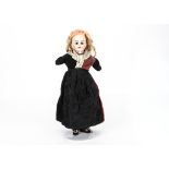 A Bahr & Proschild 309 shoulder head doll, with brown sleeping eyes, blonde mohair wig, stuffed