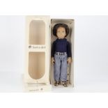 A Trendon Gregor doll, with dark hair in Denim with sandals, in original window box with wrist