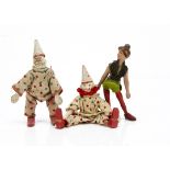 Schoenhut small size Circus figures, an equestrienne with composition head --6 ¾in. (17cm.) high;