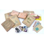 A small quantity of assorted bank notes and cigarette cards, the notes to include examples from