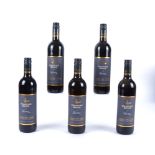 Ten bottles of Australian wine, consisting of five bottles of 2011 Stamford Brook, Shiraz and five