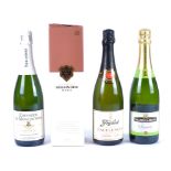 Four bottles of European alcohol, consisting of a bottle of French Gratien & Meyer Samur,