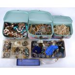 A large quantity of costume jewellery, including rings, bracelets, necklaces, earrings and more,