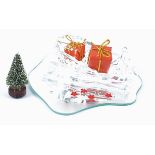 A Swarovski Crystal sleigh with presents and tree, part of the 'Exquisite accents' collection, in