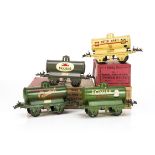 Hornby Series 0 Gauge Tank Wagons, Power Ethyl, in original box dated 2.39, VG, box F-G, Mobiloil,