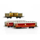 French O Gauge Rolling Stock by JEP, a 'Golden Arrow' baggage van with central guards cabin and