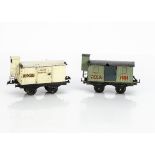 Early French Hornby 0 Gauge 'NORD' Freight Stock, a 'Wagon Frigorifique', in white on black base,