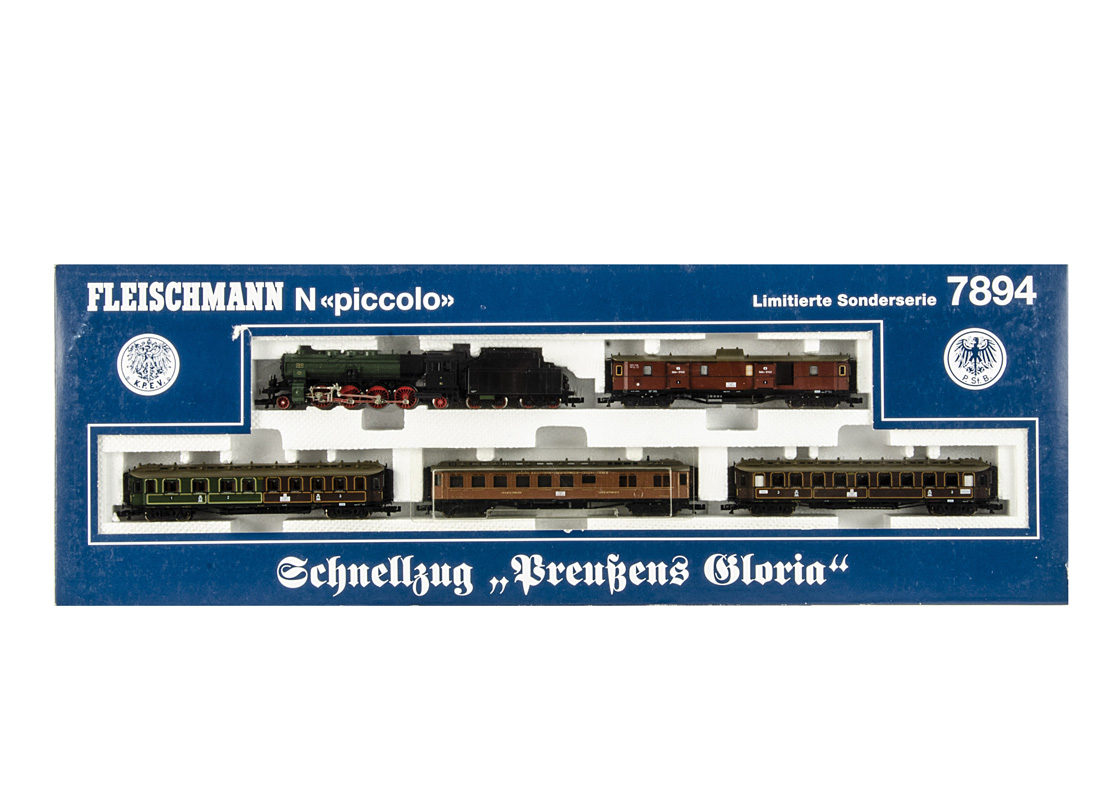 Fleischmann N Gauge Prussia's Glory Train Set, a limited edition boxed set comprising P10 2810 steam