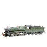 An 0 Gauge 3-rail electric GWR 10xx class 4-6-0 Locomotive and Tender 'County of Hereford',