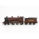 A Bing for Bassett-Lowke 0 Gauge clockwork 'Prince of Wales' 4-6-0 Locomotive and Tender, in