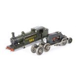 A scratch-built or possibly commercial 0 Gauge 3-rail electric ex-LBSCR E4 class 0-6-2 Tank