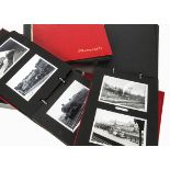 1950s Silver Print Locomotive Photographic Snap shot Albums, five albums mainly of steam