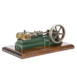 A well-made Single-cylinder horizontal Mill-type Steam Engine, appears to be from a Stuart Turner