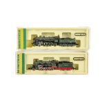 Minitrix N Gauge Bavarian Steam Locomotives and Tenders, two cased examples 12035 BR S2/5 and 2923