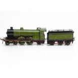 A Bing for Bassett-Lowke 0 Gauge clockwork 'Ivatt Atlantic' 4-4-2 Locomotive and Tender, in