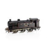 A Bassett-Lowke 0 Gauge clockwork 'Standard' 0-6-0 Tank Locomotive, in original LNER red-lined black