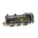 A Boxed Bassett-Lowke 0 Gauge 3-rail electric 'Standard' 0-6-0 Tank Locomotive, in original Southern