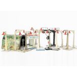 French O Gauge Scenic Accessories by Le Rapide JEP and others, nine single and three double yard