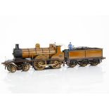 A Kit- or Scratch-built 0 Gauge 3-rail LB&SCR Billinton 4-4-0 B4 class Locomotive and Tender, a