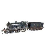 A later Bing for Bassett-Lowke 0 Gauge clockwork Caledonian 'Dunalastair' 4-4-0 Locomotive and