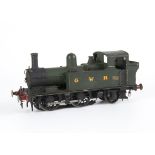 A scratch- or kit-built 0 Gauge 3-rail electric GWR 48xx class 0-4-2 Tank Locomotive, in GWR unlined