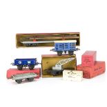 Hornby Series 0 Gauge Freight Stock, grey No 2 Lumber Wagon with solid rivets, in original box