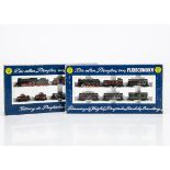 Fleischmann N Gauge Prussian Train Sets, two boxed sets 7882 comprising T9 8177 steam locomotive and