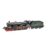 A Scratchbuilt 0 Gauge 3-rail electric GWR French-built 'De Glehn Compound' 4-4-2 Locomotive and