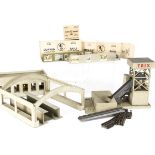 Trix TTR 00 Gauge Manyways metal Buildings and Track, including, Station Booking Hall, Canopy with